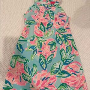 Lilly Pulitzer Pink and Green Floral Kids Dress